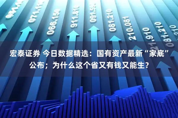 宏泰证券 今日数据精选:国有资产最新“家底”公布;为什么这个省又有钱又能生?